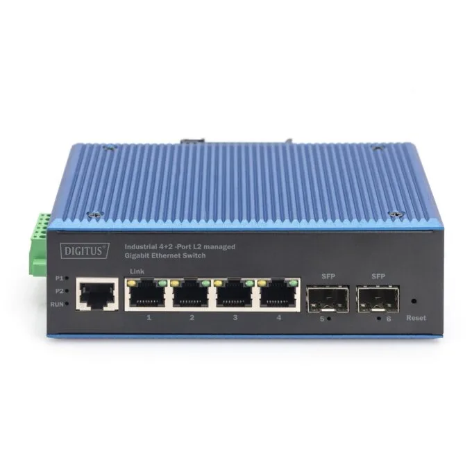 Digitus 4+2P Industrial Gigabit Ethernet Switch L2 Managed - 4+2P - — image 2
