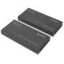 DIGITUS 4K HDBaseT 1x4 HDMI KVM Extender Set - 70 m - Black, Metal enclosure