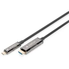 DIGITUS 4K USB-C to HDMI AOC Adapter Cable - 20 m, Active Optical Cable