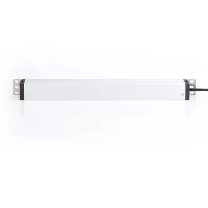 Digitus 6-outlet Rack Power Strip - 19 in Aluminum, 1U, Breaker, Type F, 1.8 m cable — image 3