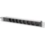 DIGITUS 8-Outlet 1U PDU - IEC C14 input - 8x C13 outlets