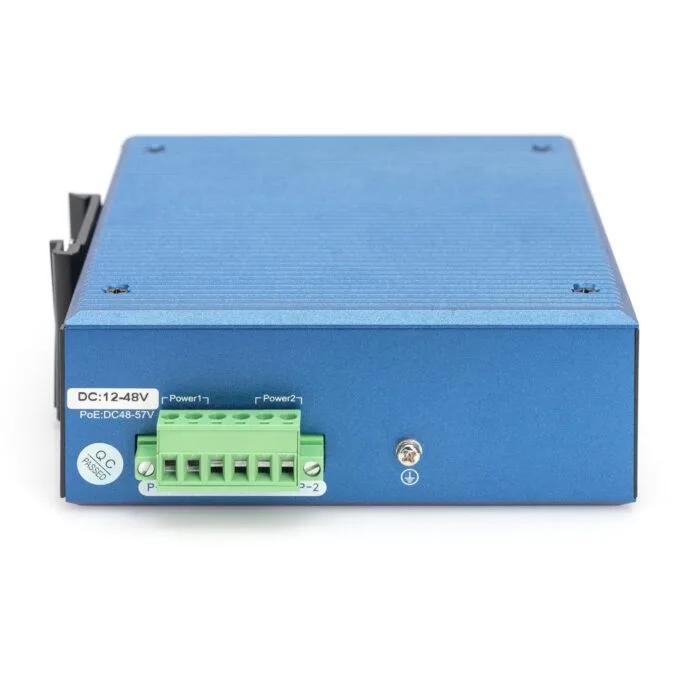 Digitus 8+2P Industrial Gigabit Ethernet PoE Switch L2 Managed - 8x Gigabit RJ-45 + 2x SFP, Metal chassis, -40 to 80°C — image 4
