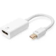 DIGITUS Active Mini DisplayPort to HDMI Adapter - 0.2 m - White