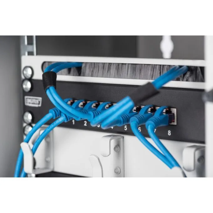 Digitus Cable Brush Strip 0.5U 10" 254mm Grey - Rack Cable Management — image 4