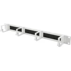 Digitus Cable Management Panel 1U 19 inch with Brush Entries - Grey