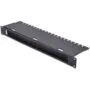 DIGITUS Cable Management Panel 1U with Brush Strip - Black