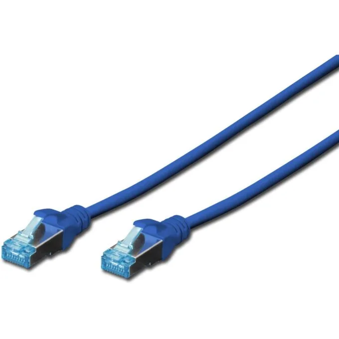 DIGITUS CAT 5e SF/UTP Patch Cable - Blue, 5 m, Cat5e, S/FTP — image 1