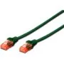 DIGITUS CAT 6 UTP Patch Cable - LSZH - 0.25 m - Green