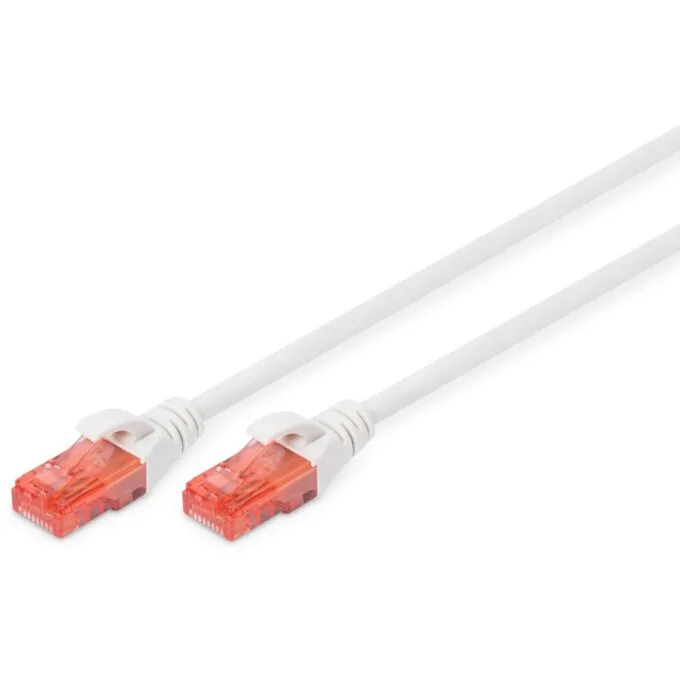 Digitus CAT 6 U/UTP Patch Cable - White, LSZH — image 1