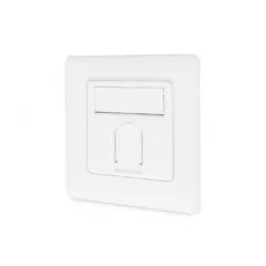 DIGITUS CAT 6A Shielded Network Outlet - N/A - White, 1xRJ45