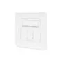 DIGITUS CAT 6A Shielded Network Outlet - N/A - White, 1xRJ45