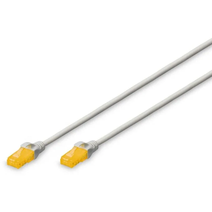 DIGITUS CAT 6A UTP Slim Patch Cable - Gray, 2.0 m — image 1