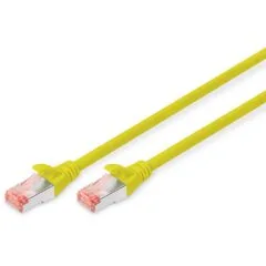 DIGITUS Cat6 Patch Cable S/FTP, 2xRJ45, 2.0 m, Yellow