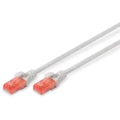 Digitus Cat6 Patch Cable U/UTP 2xRJ45 0.5m Grey LSZH