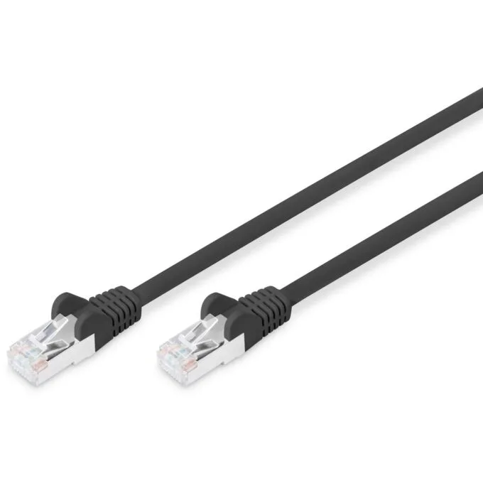 DIGITUS CAT6 RJ45 S/FTP Patch Cable - 10 m - Black — image 1