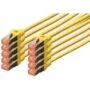 DIGITUS Cat6 S/FTP Patch Cable - 2 m - Yellow - 10 pcs