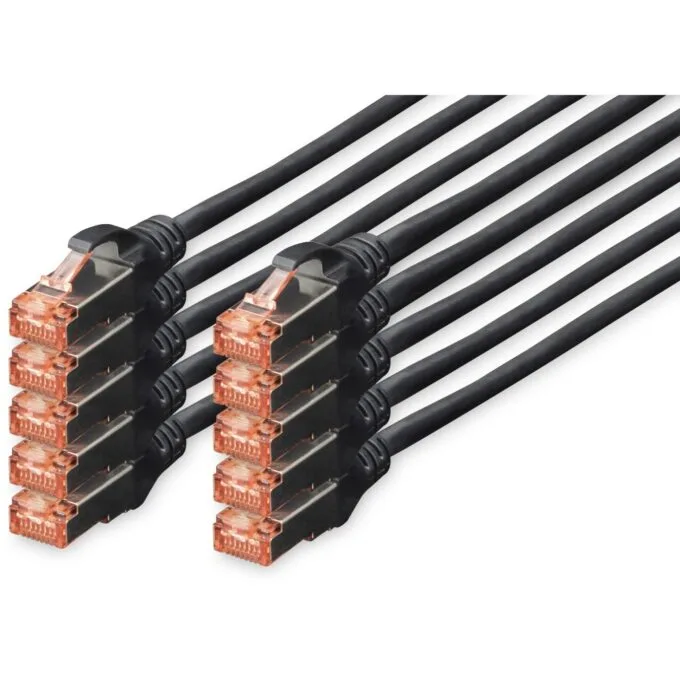 DIGITUS CAT6 S/FTP Patch Cable - 3 m - Black — image 1