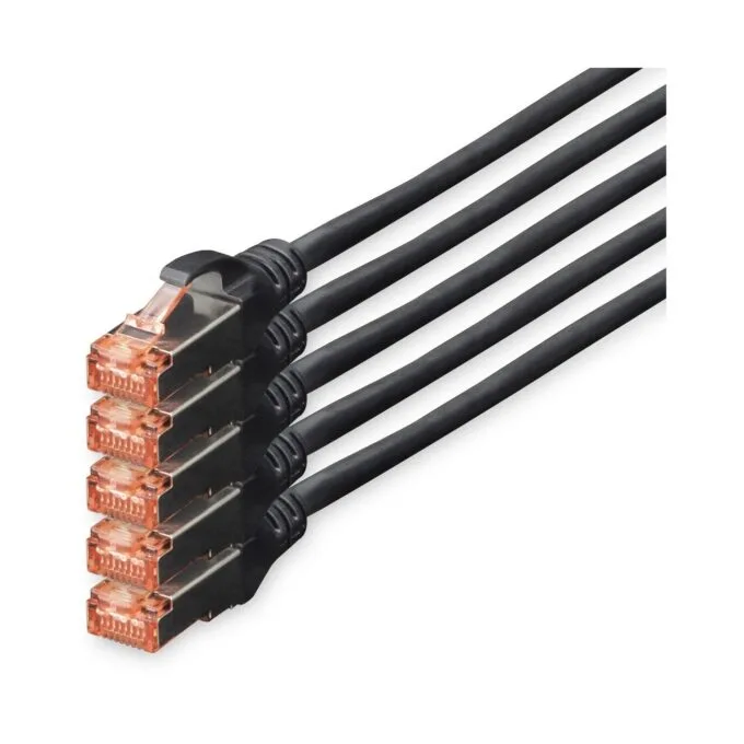 DIGITUS CAT6 S/FTP Patch Cable - 5x10m - Black — image 1