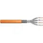 DIGITUS CAT.7 S/FTP Installation Cable - Orange, LSZH jacket, 100 m, 1200 MHz