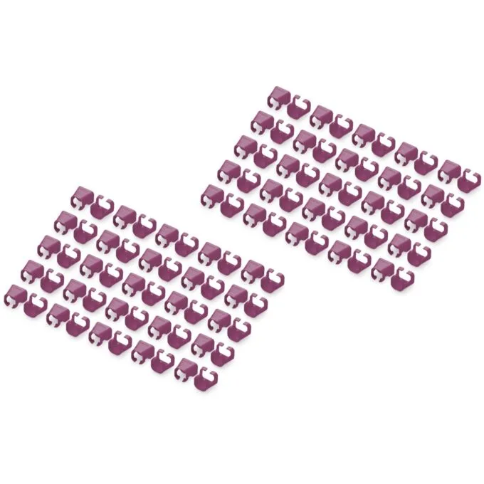 Digitus Color Coding Clips for Patch Cables - Magenta — image 1
