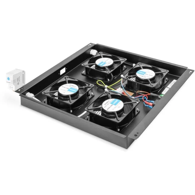 DIGITUS Dachlüftereinheit Unique Dynamic 4 Lüfter schw. - Rack cabinet roof fan unit - Black for 19" rack cabinets — image 2