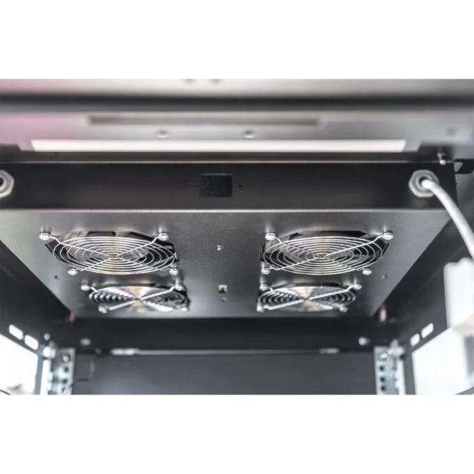 DIGITUS Dachlüftereinheit Unique Dynamic 4 Lüfter schw. - Rack cabinet roof fan unit - Black for 19" rack cabinets — image 7