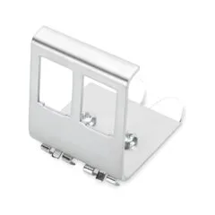 DIGITUS DIN Rail Keystone Module Adapter - 2 Keystone Slots - Metallic