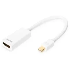 DIGITUS DisplayPort Adapter Mini DP to HDMI A - Compact, Plug-and-Play