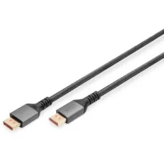 Digitus DisplayPort Cable - 1 m, DP 2.1, 16K, Black, Shielded, Gold-plated