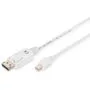 DIGITUS DisplayPort Cable miniDP to DisplayPort - 2m White 1.1a