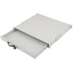 DIGITUS Drawer 1U Lockable - Gray - 483 mm Depth