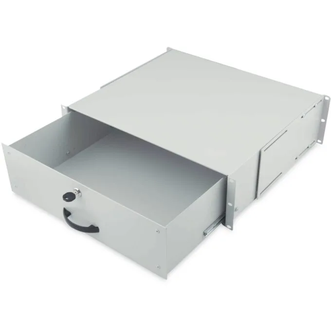 DIGITUS Drawer 3U 483mm gray lockable — image 1