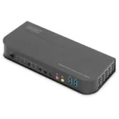 Digitus DS-12850 KVM-Switch - DS-12850 - 2-Port, 4K@60Hz, 2x DP to 1x HDMI