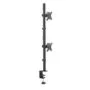 DIGITUS Dual Monitor Vertical Mount 17-32in (43-81cm) Desk Clamp - 2x Arm, 8 kg per arm - Black