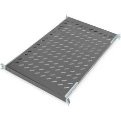 DIGITUS Fachboden 1HE 44x486x770mm - Black - 1U, 50 kg capacity