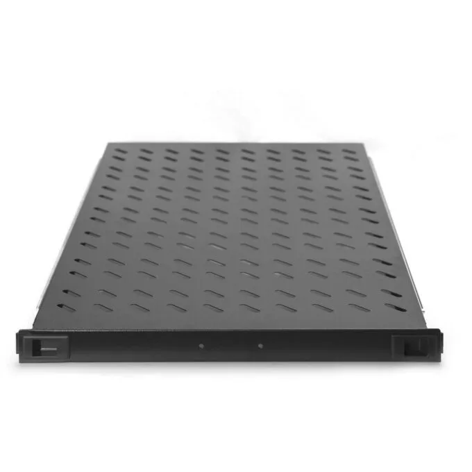 DIGITUS Fachboden 1HE Extendible Shelf - Black, 30x483x720mm — image 2