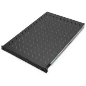DIGITUS Fachboden 1HE Extendible Shelf - Black, 30x483x720mm