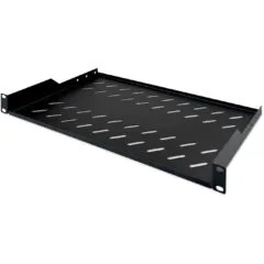 DIGITUS Fachboden 1U Rack Shelf 483x250 mm - black - 15 kg load capacity