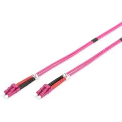 Digitus Fiber Optic Patch Cable LC to LC Duplex OM4 Multimode - 3.0 m - Violet