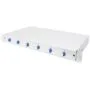 DIGITUS Fiber Optic Splice Box 1U - 6x LC OS2 Gray - Rack-mount Steel Enclosure