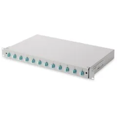 DIGITUS Fiber Optic Splice Box 1U - Gray