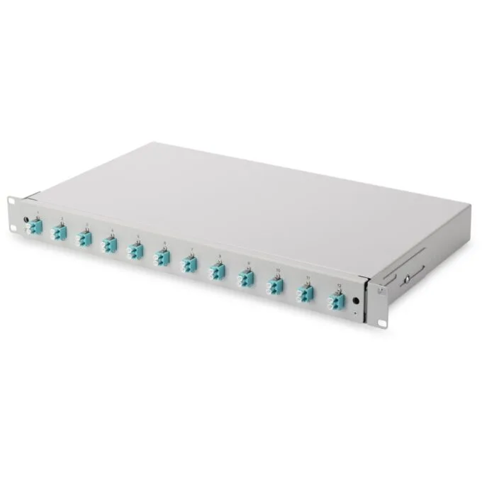 DIGITUS Fiber Optic Splice Box 1U - Gray — image 1