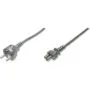 DIGITUS German mains power cable - 0.75 m - black