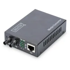 DIGITUS Gigabit Media Converter - Multimode RJ45-ST - 850 nm, 500 m, 5 V DC, 0–60 °C