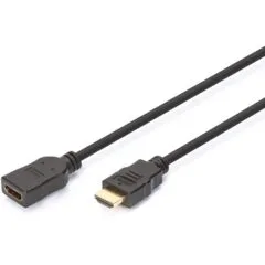 DIGITUS HDMI Extension Cable with Ethernet - 4K - 2 m - Black