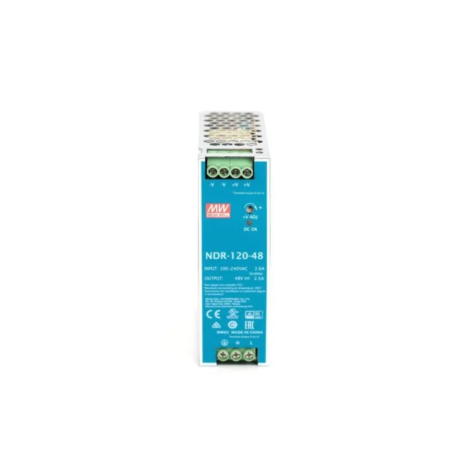 DIGITUS Industrial 48V DC 120W Power Supply in Metal Enclosure - 19'' Rack Mounted — image 3