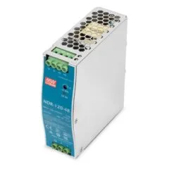 DIGITUS Industrial 48V DC 120W Power Supply in Metal Enclosure - 19'' Rack Mounted