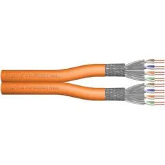 Digitus Instal-kab Cat7 SFTP Twisted Pair Ethernet Cable - 100 m, AWG23, Orange