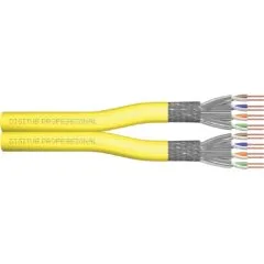 DIGITUS Instal-kab Cat7a S/FTP twisted-pair Ethernet Cable - Yellow, 500 m, AWG22