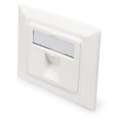 DIGITUS Leerdose Keystone Module Frame 80x80 mm + Central Piece - Blank 80x80 frame